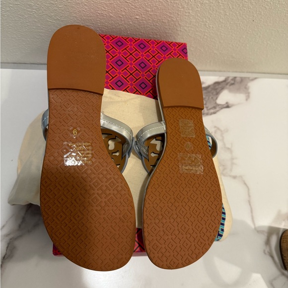 Tory Burch Silver Miller Sandals - Picture 4 of 5